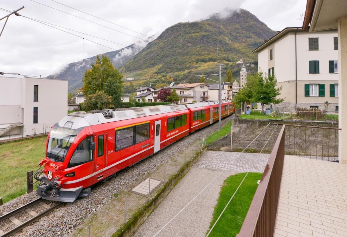 Alp Gruem Apartment - 8 Min Walk To Bernina Express Tirano Bagian luar foto